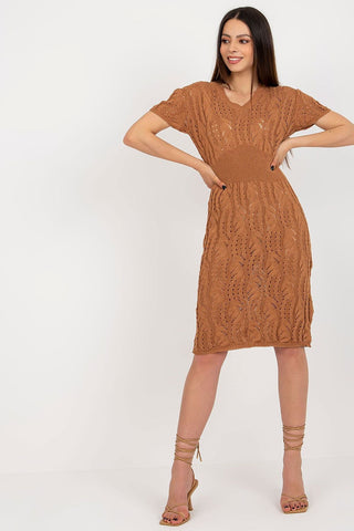 Badu Openwork Knit Midi Dress - Hot Girl Apparel