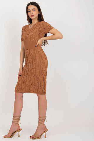 Badu Openwork Knit Midi Dress - Hot Girl Apparel