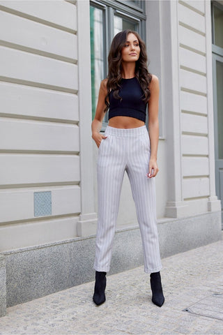 Roco Pinstripe Pants - Hot Girl Apparel