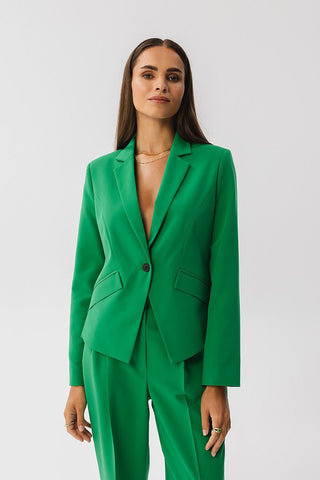 Stylove Single Button Blazer Jacket With Pockets