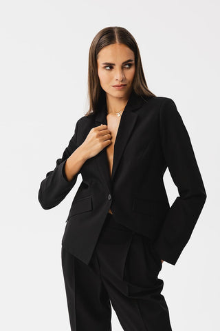 Stylove Single Button Blazer Jacket With Pockets