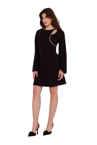 Makover Your Grace Cutout Detail Long Sleeve Mini Dress