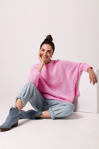 BE Knit Crew Neck Loose Fit Sweater