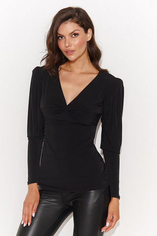 Numinou Twisted V Neck Long Sleeve Top