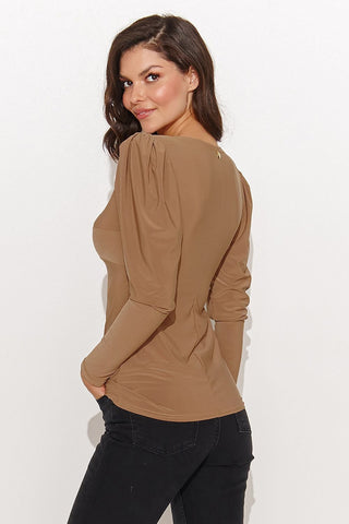 Numinou Twisted V Neck Long Sleeve Top