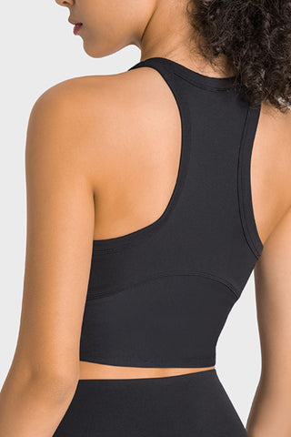 Hot Girl STRETCH Racerback Cropped Active Tank - Hot Girl Apparel