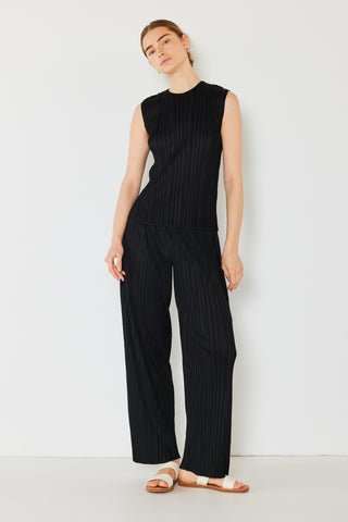 Hot Girl Marina West Pleated Elastic-Waist Straight Pants