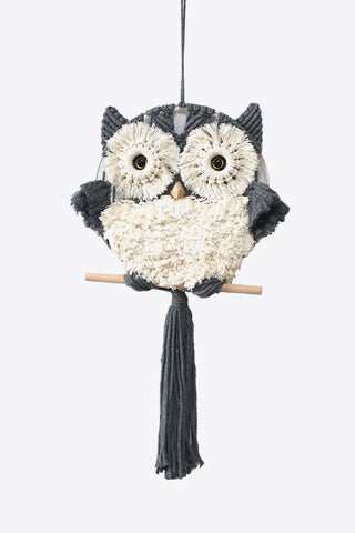 HGA Hand-Woven Tassel Owl Macrame Wall Hanging - Hot Girl Apparel