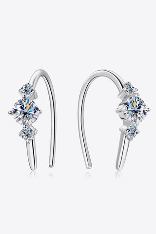 HGA Moissanite Sterling Silver Earrings - Hot Girl Apparel