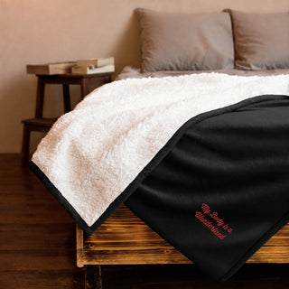 Cozy Bliss Premium Embroidered Sherpa Blanket - Hot Girl Apparel