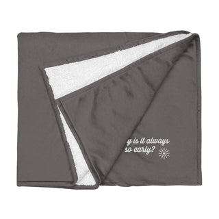 Cozy Bliss Premium Embroidered Sherpa Blanket - Hot Girl Apparel