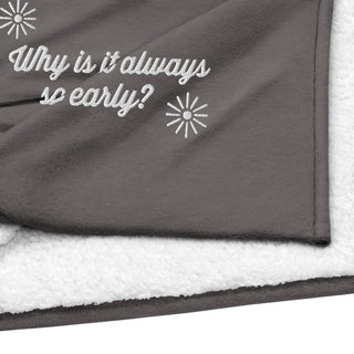 Cozy Bliss Premium Embroidered Sherpa Blanket - Hot Girl Apparel