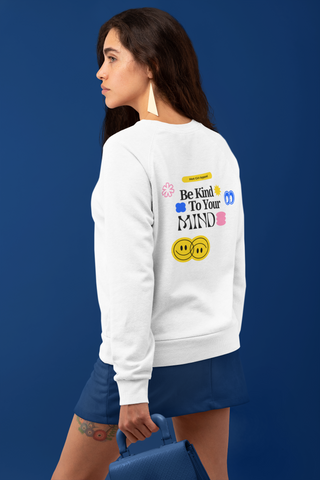 Hot Girl Good Human Organic Embroidered Sweatshirt - Hot Girl Apparel