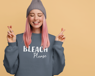 Hot Girl Bleach Please Organic Embroidered Sweatshirt - Hot Girl Apparel