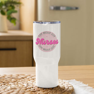 Hot Girl Nurses Travel Mug With Handle - Hot Girl Apparel