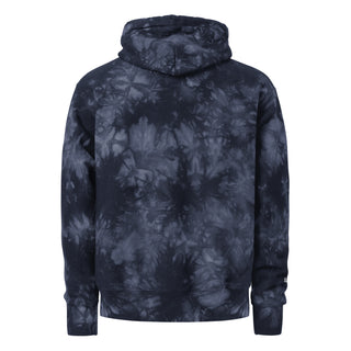 Hot Girl LOVE PARIS Champion Tie-Dye Embroidered Hoodie In Navy