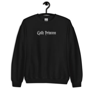 Hot Girl Goth Princess Embroidered Sweatshirt - Hot Girl Apparel