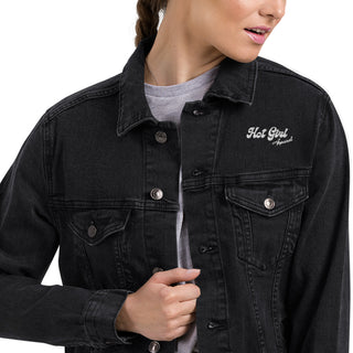 Hot Girl Black Denim Jacket - Hot Girl Apparel