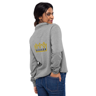 Hot Girl Blessed Fleece Pullover Sweatshirt - Hot Girl Apparel