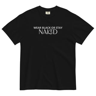 Hot Girl Black or Naked Garment-Dyed Embroidered T-shirt - Hot Girl Apparel