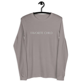 Hot Girl Favorite Child Embroidered Long Sleeve Tee - Hot Girl Apparel