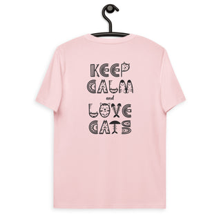 Hot Girl Love Cats Organic Embroidered T-shirt - Hot Girl Apparel