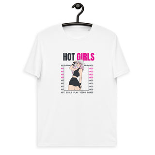 Hot Girl Video Games Organic Cotton Women's T-shirt - Hot Girl Apparel