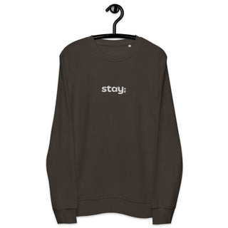 Hot Girl Stay Organic Embroidered Sweatshirt - Hot Girl Apparel