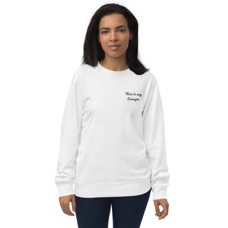 Hot Girl Kim Embroidered Organic Sweatshirt - Hot Girl Apparel