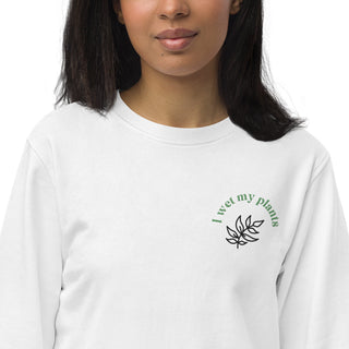 Hot Girl Plants Unisex Embroidered Organic Sweatshirt - Hot Girl Apparel