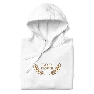 Hot Girl LOVE Money Gold Digger Luxe Embroidered Hoodie - Hot Girl Apparel