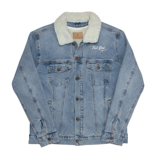 Hot Girl Denim Sherpa Jacket - Hot Girl Apparel