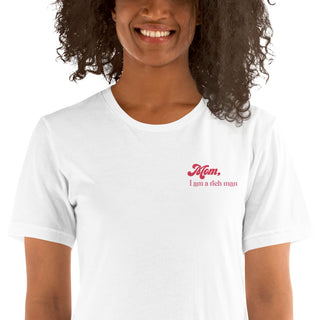 Hot Girl Rich Man Embroidered Tee - Hot Girl Apparel