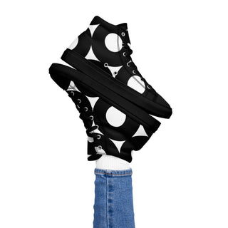 Hot Girl Abstract High Top Canvas Shoes - Hot Girl Apparel