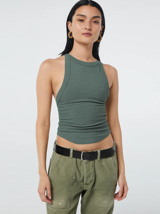 Hot Girl Basic Bae Halter Neck Ribbed Cropped Top - Hot Girl Apparel