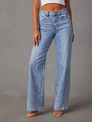 Hot Girl High Waist Flared Jeans - Hot Girl Apparel