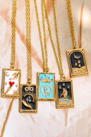 Tarot Card Pendant Stainless Steel Necklace - Hot Girl Apparel